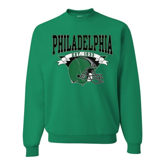 Wild Bobby Philly PA Football Est 1933 Classic Retro Helmet Logo Unisex Crewneck Sweatshirt