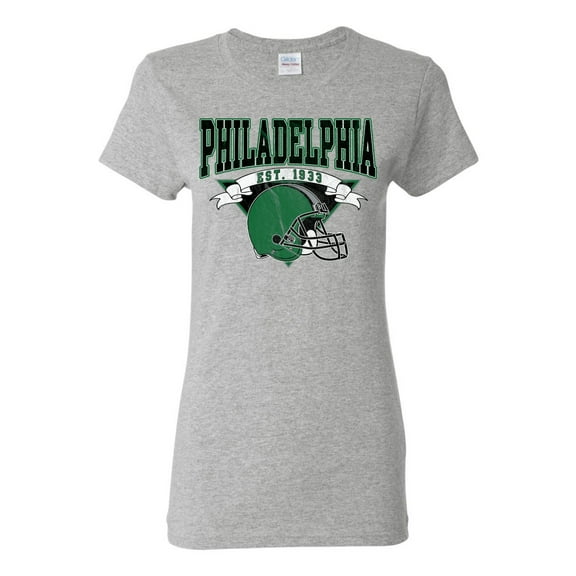 Wild Bobby Philly PA Football Est 1933 Classic Retro Helmet Logo Women Graphic Tee