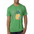 thumbnail image 1 of Wild Bobby, Pineapple Stand Tall Wear Crown And Stay Sweet Inside Arty Inspirational Pop Culture Mens Premium Tri Blend T-Shirt, Envy, Small, 1 of 3