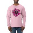 thumbnail image 1 of Wild Bobby Pink Cheetah Print Breast Cancer Carnation Flower Breast Cancer Awareness Men Long Sleeve Shirt, Light Pink, Medium, 1 of 6