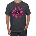 thumbnail image 1 of Wild Bobby Pink Cheetah Print Breast Cancer Carnation Flower Breast Cancer Awareness Men Tee, Charcoal, 3X-Large, 1 of 6