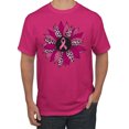 thumbnail image 1 of Wild Bobby Pink Cheetah Print Breast Cancer Carnation Flower Breast Cancer Awareness Men Tee, Fuschia, 5X-Large, 1 of 6