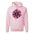 thumbnail image 1 of Wild Bobby Pink Cheetah Print Breast Cancer Carnation Flower Breast Cancer Awareness Unisex Hoodie Sweatshirt, Light Pink, 3X-Large, 1 of 6