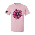 thumbnail image 1 of Wild Bobby Pink Cheetah Print Breast Cancer Carnation Flower US Flag Breast Cancer Awareness Men Tee, Light Pink, XX-Large, 1 of 5