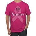 thumbnail image 1 of Wild Bobby Pink I'm A Breast Cancer Survivor Breast Cancer Awareness Men Tee, Fuschia, X-Large, 1 of 6
