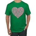 thumbnail image 1 of Wild Bobby, Pink Ribbon Heart, Breast Cancer Awareness, Men Graphic Tee, Kelly, 5X-Large, 1 of 5
