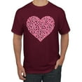 thumbnail image 1 of Wild Bobby, Pink Ribbon Heart, Breast Cancer Awareness, Men Graphic Tee, Maroon, X-Large, 1 of 5