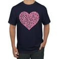 thumbnail image 1 of Wild Bobby, Pink Ribbon Heart, Breast Cancer Awareness, Men Graphic Tee, Navy, Small, 1 of 5