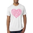 thumbnail image 1 of Wild Bobby, Pink Ribbon Heart, Breast Cancer Awareness, Men Premium Tri Blend Tee, Heather White, Medium, 1 of 5