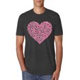 thumbnail image 1 of Wild Bobby, Pink Ribbon Heart, Breast Cancer Awareness, Men Premium Tri Blend Tee, Vintage Black, X-Large, 1 of 5