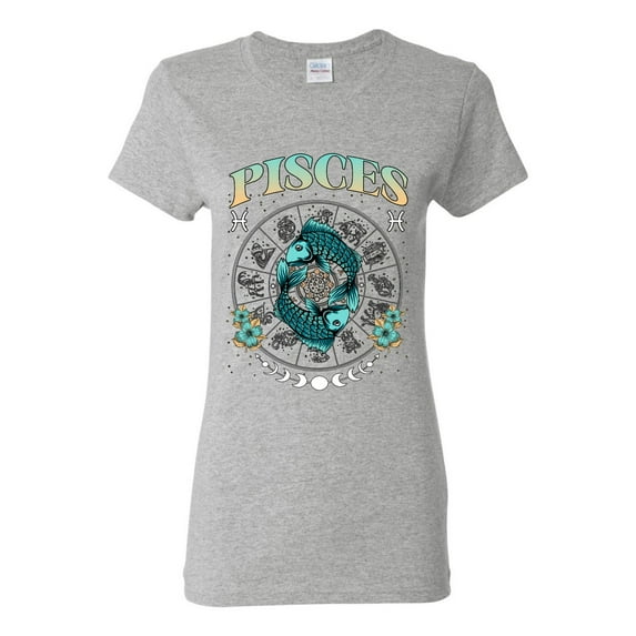 Wild Bobby Pisce Two Fish Fishes February 18 March 20, Water Sign, Constellations Horoscope Zodiac Birthday Birth Month Stone Gift for Men Women Graphic Tee