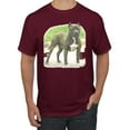 thumbnail image 1 of Wild Bobby, Pitbull Dog Animal Pet Lover, Dog Lover, Men's Graphic Tees, Maroon, 5XL, 1 of 3