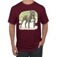 thumbnail image 1 of Wild Bobby, Pitbull Dog Animal Pet Lover, Dog Lover, Men's Graphic Tees, Maroon, X-Large, 1 of 3