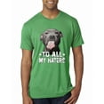 thumbnail image 1 of Wild Bobby, Pitbull to all the Haters Funny, Animal Lover, Men Premium Tri Blend Tee, Envy, Small, 1 of 4