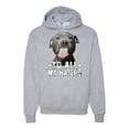 thumbnail image 1 of Wild Bobby, Pitbull to all the Haters Funny, Animal Lover, Unisex Graphic Hoodie Sweatshirt, Heather Grey, X-Large, 1 of 4