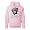 thumbnail image 1 of Wild Bobby, Pitbull to all the Haters Funny, Animal Lover, Unisex Graphic Hoodie Sweatshirt, Light Pink, 3X-Large, 1 of 4