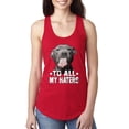 thumbnail image 1 of Wild Bobby, Pitbull to all the Haters Funny, Animal Lover, Women Racerback Tank Top, Red, X-Large, 1 of 4