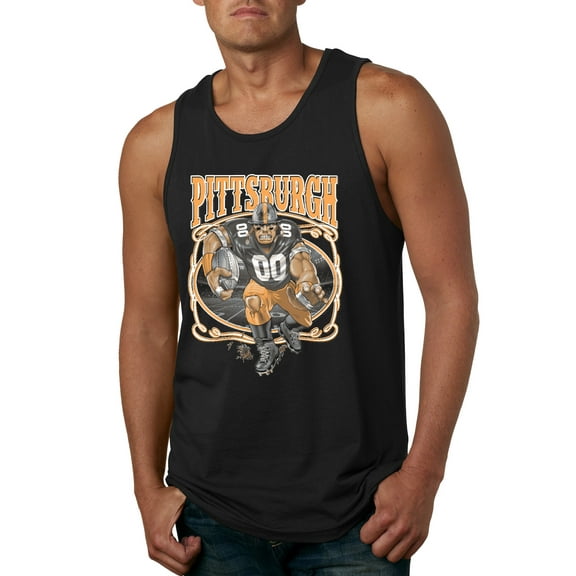 Wild Bobby, Pittsburgh Fan | Pit Fantasy Football ,Sports, Men Graphic Tank Top, Black, 3X-Large