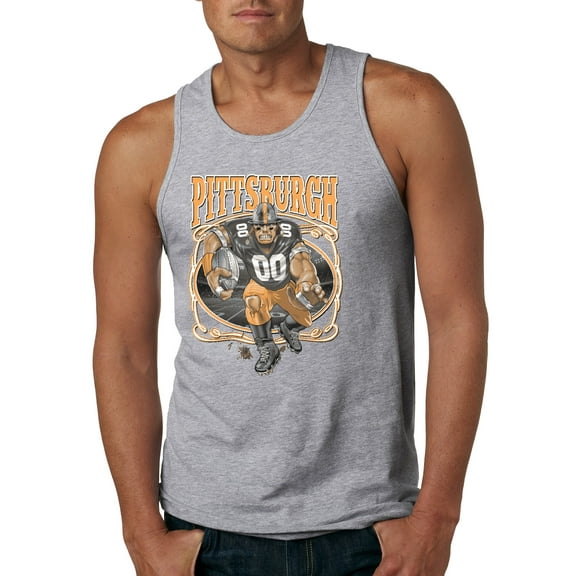 Wild Bobby, Pittsburgh Fan | Pit Fantasy Football ,Sports, Men Graphic Tank Top, Heather Grey, XX-Large