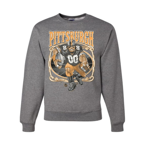 Wild Bobby, Pittsburgh Fan | Pit Fantasy Football ,Sports, Unisex Crewneck Graphic Sweatshirt, Heather Grey, Medium