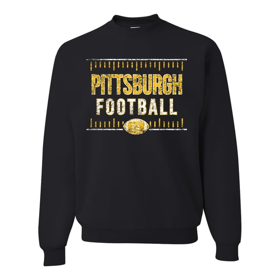 Wild Bobby Pittsburgh Pit Hometown City Football Fan Pride Sports Unisex Crewneck Sweatshirt, Black, X-Large
