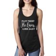 thumbnail image 1 of Wild Bobby Plot Twist He Lives Luke 24:23 Inspirational/Christian Women Racerback Tank Top, Black, Small, 1 of 5