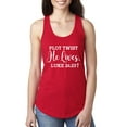 thumbnail image 1 of Wild Bobby Plot Twist He Lives Luke 24:23 Inspirational/Christian Women Racerback Tank Top, Red, Small, 1 of 5