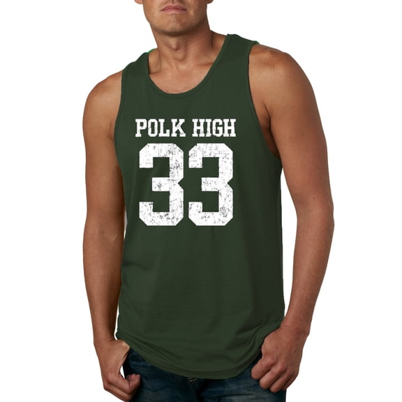 Wild Bobby, Polk High Bundy 33 Married with Children Fan, Pop Culture, Men Graphic Tank Top, Forest Green, X-Large
