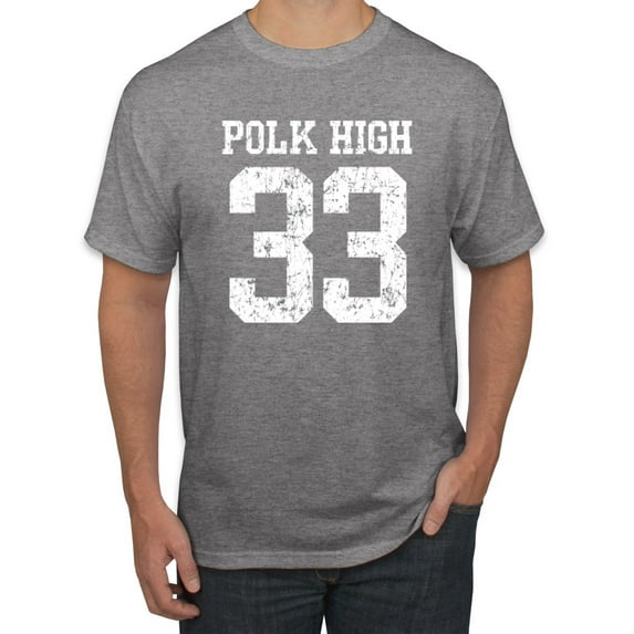 Wild Bobby, Polk High Bundy 33 Married with Children Fan, Pop Culture, Men Graphic Tee, Heather Grey, 4X-Large