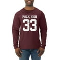 thumbnail image 1 of Wild Bobby, Polk High Bundy 33 Married with Children Fan, Pop Culture, Men Long Sleeve Shirt, Maroon, Large, 1 of 4