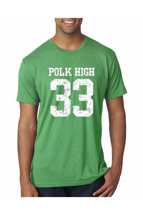 , Polk High Bundy 33 Married with Children Fan, Pop Culture, Men Premium Tri Blend Tee, Envy, Medium