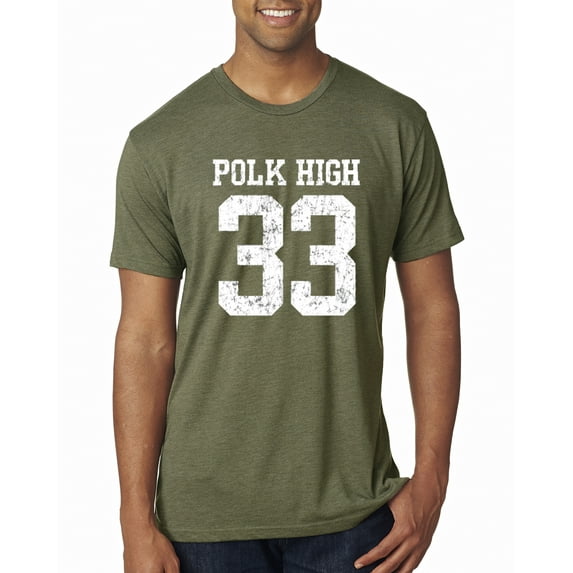 Wild Bobby, Polk High Bundy 33 Married with Children Fan, Pop Culture, Men Premium Tri Blend Tee, Military Green, Medium