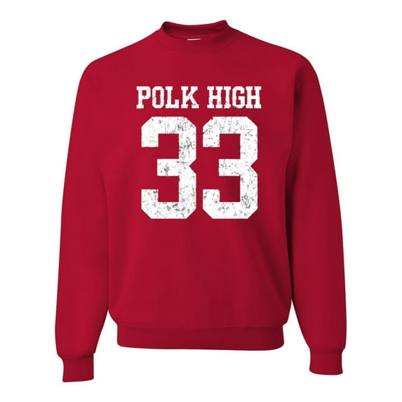 Wild Bobby, Polk High Bundy 33 Married with Children Fan, Pop Culture, Unisex Crewneck Graphic Sweatshirt, Red, Medium