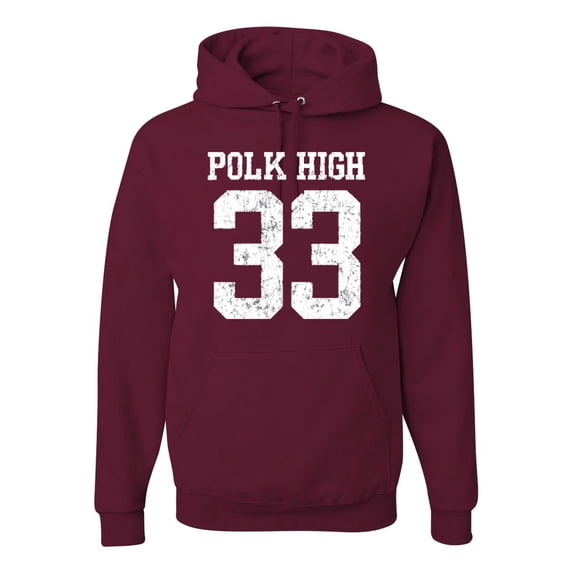 Wild Bobby, Polk High Bundy 33 Married with Children Fan, Pop Culture, Unisex Graphic Hoodie Sweatshirt, Maroon, XX-Large