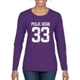 thumbnail image 1 of Wild Bobby, Polk High Bundy 33 Married with Children Fan, Pop Culture, Women Graphic Long Sleeve Tee, Purple, X-Large, 1 of 4