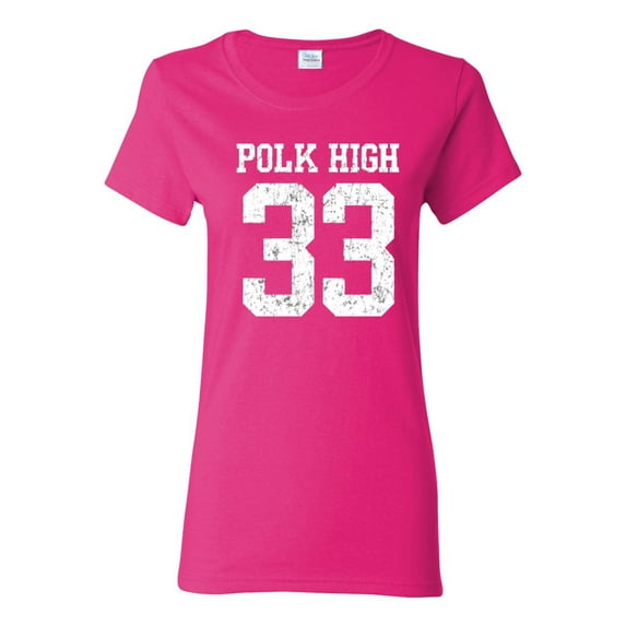 Wild Bobby, Polk High Bundy 33 Married with Children Fan, Pop Culture, Women Graphic Tee, Fuschia, Medium