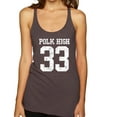 thumbnail image 1 of Wild Bobby, Polk High Bundy 33 Married with Children Fan, Pop Culture, Women Tri-Blend Racerback Tank Top, Brown, Small, 1 of 4