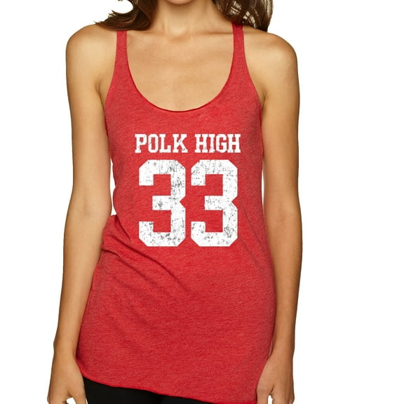 Wild Bobby, Polk High Bundy 33 Married with Children Fan, Pop Culture, Women Tri-Blend Racerback Tank Top, Vintage Red, X-Large