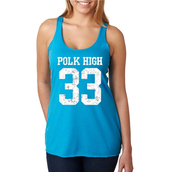 Wild Bobby, Polk High Bundy 33 Married with Children Fan, Pop Culture, Women Tri-Blend Racerback Tank Top, Vintage Turquoise, X-Large