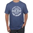 thumbnail image 1 of Wild Bobby, Pop-Pop Man Myth Legend Funny Dad Uncle Papa Granpa Dad Gift, Father's Day, Men Graphic Tee, Vintage Heather Blue, Large, 1 of 4