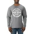 thumbnail image 1 of Wild Bobby, Pop-Pop Man Myth Legend Funny Dad Uncle Papa Granpa Dad Gift, Father's Day, Men Long Sleeve Shirt, Heather Grey, Small, 1 of 4