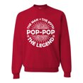 thumbnail image 1 of Wild Bobby, Pop-Pop Man Myth Legend Funny Dad Uncle Papa Granpa Dad Gift, Father's Day, Unisex Crewneck Graphic Sweatshirt, Red, X-Large, 1 of 4
