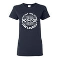 thumbnail image 1 of Wild Bobby, Pop-Pop Man Myth Legend Funny Dad Uncle Papa Granpa Dad Gift, Father's Day, Women Graphic Tee, Navy, X-Large, 1 of 4