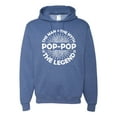 thumbnail image 1 of Wild Bobby, Pop-Pop Man Myth Legend Funny Dad Uncle Papa Granpa Dad Gift, Father's Day, Unisex Graphic Hoodie Sweatshirt, Vintage Heather Blue, Medium, 1 of 4