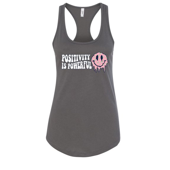 Wild Bobby Positivity is Powerful Streetwear Women Racerback Tank Top