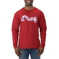 thumbnail image 1 of Wild Bobby, Pray Bubble Letters Inspirational/Christian Men Long Sleeve Shirt, Red, XX-Large, 1 of 6