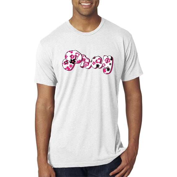 Wild Bobby, Pray Bubble Letters Inspirational/Christian Men Premium Tri Blend Tee, Heather White, X-Large