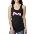 thumbnail image 1 of Wild Bobby, Pray Bubble Letters Inspirational/Christian Women Racerback Tank Top, Black, Small, 1 of 6