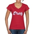 thumbnail image 1 of Wild Bobby Pray Bubble Letters Inspirational/Christian Women Standard V-Neck Tee, Red, Medium, 1 of 6