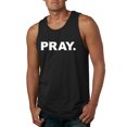 thumbnail image 1 of Wild Bobby Pray. Inspirational/Christian Men Graphic Tank Top, Black, Small, 1 of 5